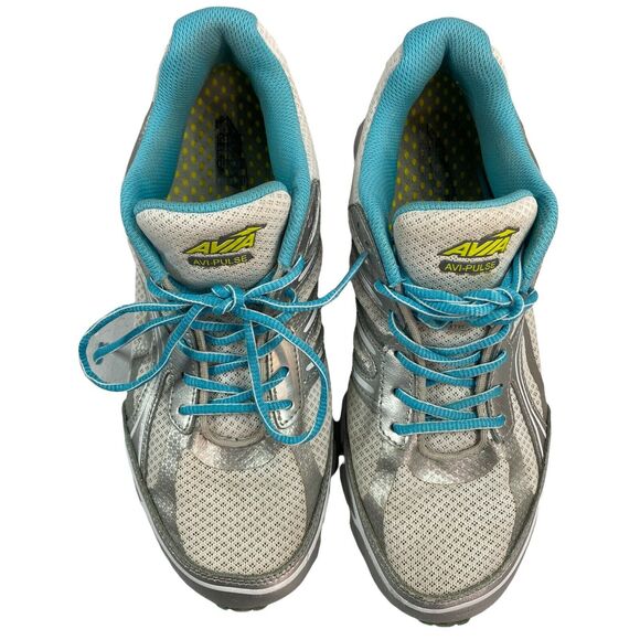AVIA AVI-PULSE WOMENS SIZE 9 GRAY AND BLUE Gel Foam Shoes - Picture 4 of 9
